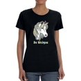 thumbnail image 1 of Be Unique Unicorn Design  Shaped T-Shirt Women -Image by Shutterstock, Female XX-Large, 1 of 4