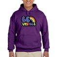 thumbnail image 1 of Be Visible Bubblegum Banner Hoodie Men -Smartprints Designs, Male 4X-Large, 1 of 4