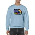 thumbnail image 1 of Be Visible Bubblegum Banner Sweatshirt Men -Smartprints Designs, Male XX-Large, 1 of 4