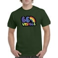 thumbnail image 1 of Be Visible Bubblegum Text T-Shirt Men -Smartprints Designs, Male XX-Large, 1 of 4