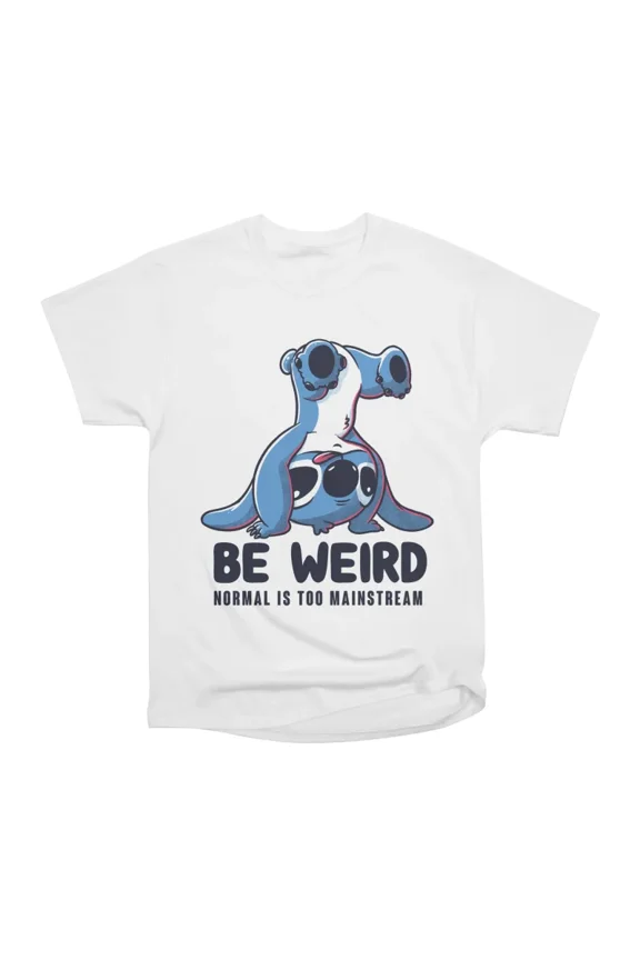 Be Weird Funny Alien Cartoon Gift T-Shirt Tee Gift For Him Merch For Her Apparel For Frien