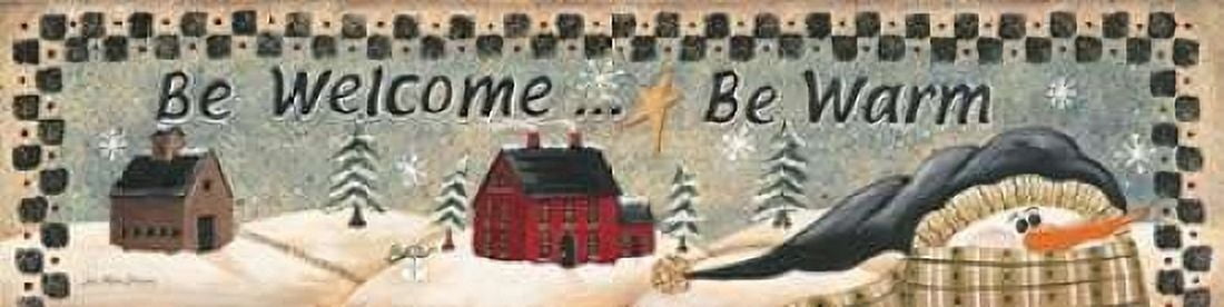 Be Welcome Canvas Art - Jo Moulton (12 x 36)