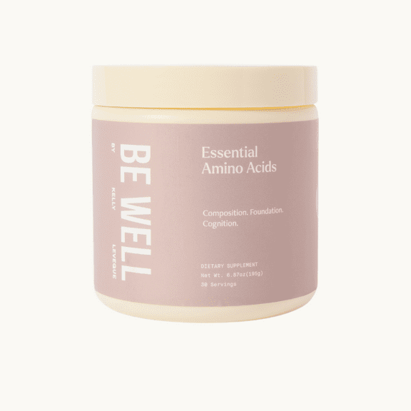 Be Well by Kelly Amino L40 Unflavored Essential Amino Acids Powder, Plant-Based