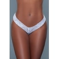 thumbnail image 1 of Be Wicked BW1160 Lace Panties White / L, 1 of 3