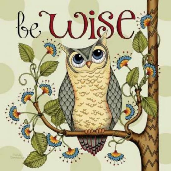 Be Wise Canvas Art - Karla Dornacher (24 x 24)
