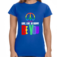 thumbnail image 1 of Be You LGBT Flag Gay Pride Month Rainbow Lesbian Transgender Shirts for Women, 1 of 8