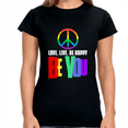 thumbnail image 1 of Be You LGBT Flag Gay Pride Month Rainbow Lesbian Transgender Shirts for Women, 1 of 8