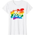 thumbnail image 1 of Be You LGBT LGBTQ Ally Rainbow Flag Lesbian Pride Month Gift T-Shirt, 1 of 3