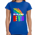 thumbnail image 1 of Be You LGBT Love Live Be Happy Rainbow LGBT Pride Gay Womens T Shirts, 1 of 8