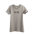 thumbnail image 1 of Be You Women's Fashion Relaxed T-Shirt Tee Heather Tan Medium, 1 of 3