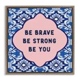 thumbnail image 1 of Stupell Industries Be You on Boho Pattern Brown Framed Floater Canvas Wall Art, design by Lettered and Lined, 25 x 25, 1 of 9