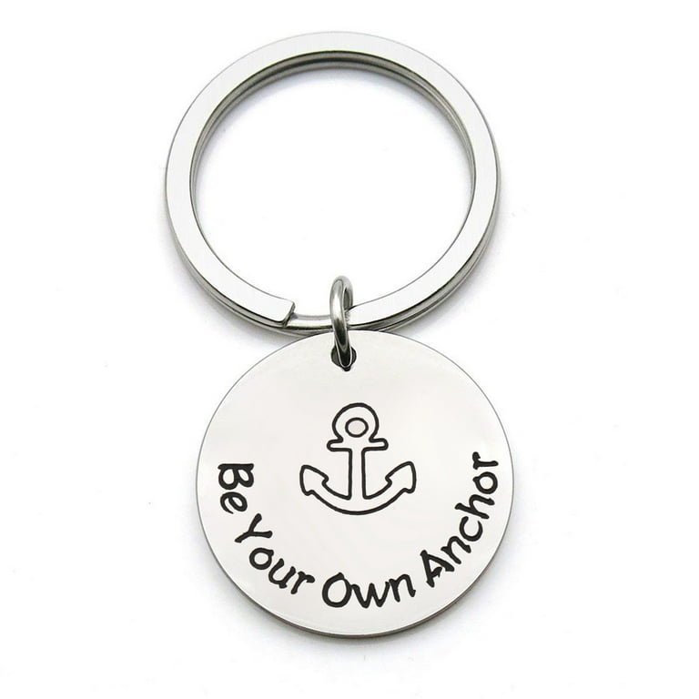 Hand Stamped Inspirational Keychain. Motivational Gift. Get 