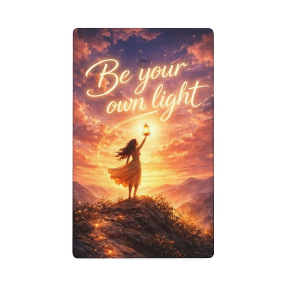 Be Your Own Light Decorative Blank Wall Plate Cover, Polycarbonate Switch Plate
