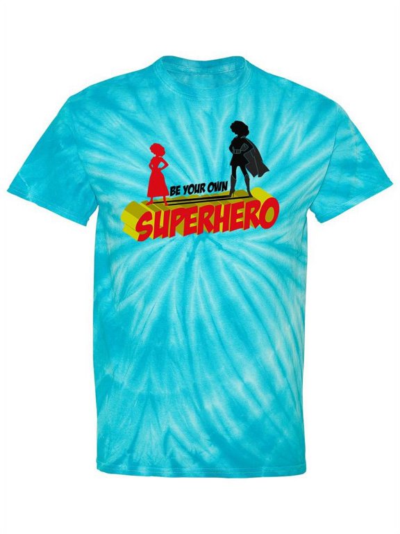 Be Your Own Superhero Tie Dye Cyclone Men -SPIdeals Designs, Male x-Large