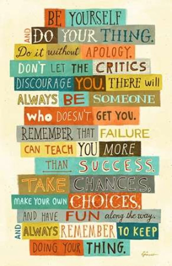 Be Yourself Canvas Art - Richard Faust (24 x 36)