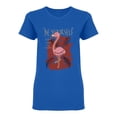 thumbnail image 1 of Be Yourself Flamingo Design Shaped T-Shirt Women -Image by Shutterstock, Female x-Large, 1 of 2