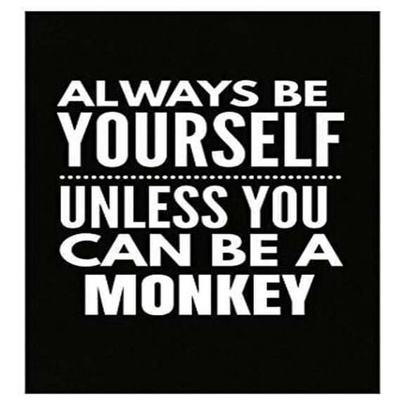 Funny Monkey Poster - Wall Decor for Home or Office Gift