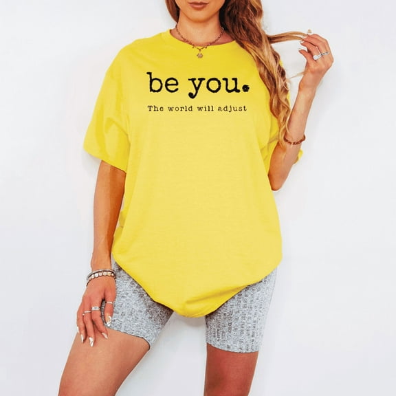 Be Yourself Quote T-Shirt – Motivational Graphic Tee for Men and Women – Self Love Positive Gift Idea