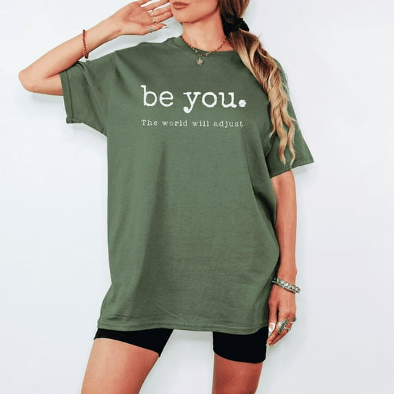 Be Yourself Quote T-Shirt – Motivational Graphic Tee for Men and Women – Self Love Positive Gift Idea