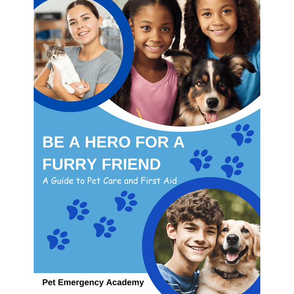"Be a Hero for a Furry Friend" 3-Book Set with 1-Hour Online Pet Care and First Aid Training Course for Kids & Resource Center