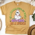 thumbnail image 1 of Be a Nurse Graphic T-Shirt for Women Men | Funny Ghost Medical Tee, Gold, Size M, 1 of 6
