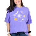 thumbnail image 1 of Be a Seeker of Everyday Magic, Boho Mystical & Celestial Inspired Art Merch, Violet Comfort Colors T-Shirt, Large, 1 of 1