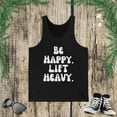 thumbnail image 1 of Be happy lift heavy Man Weight lifter groovy gym workout Jersey Tank, 1 of 2