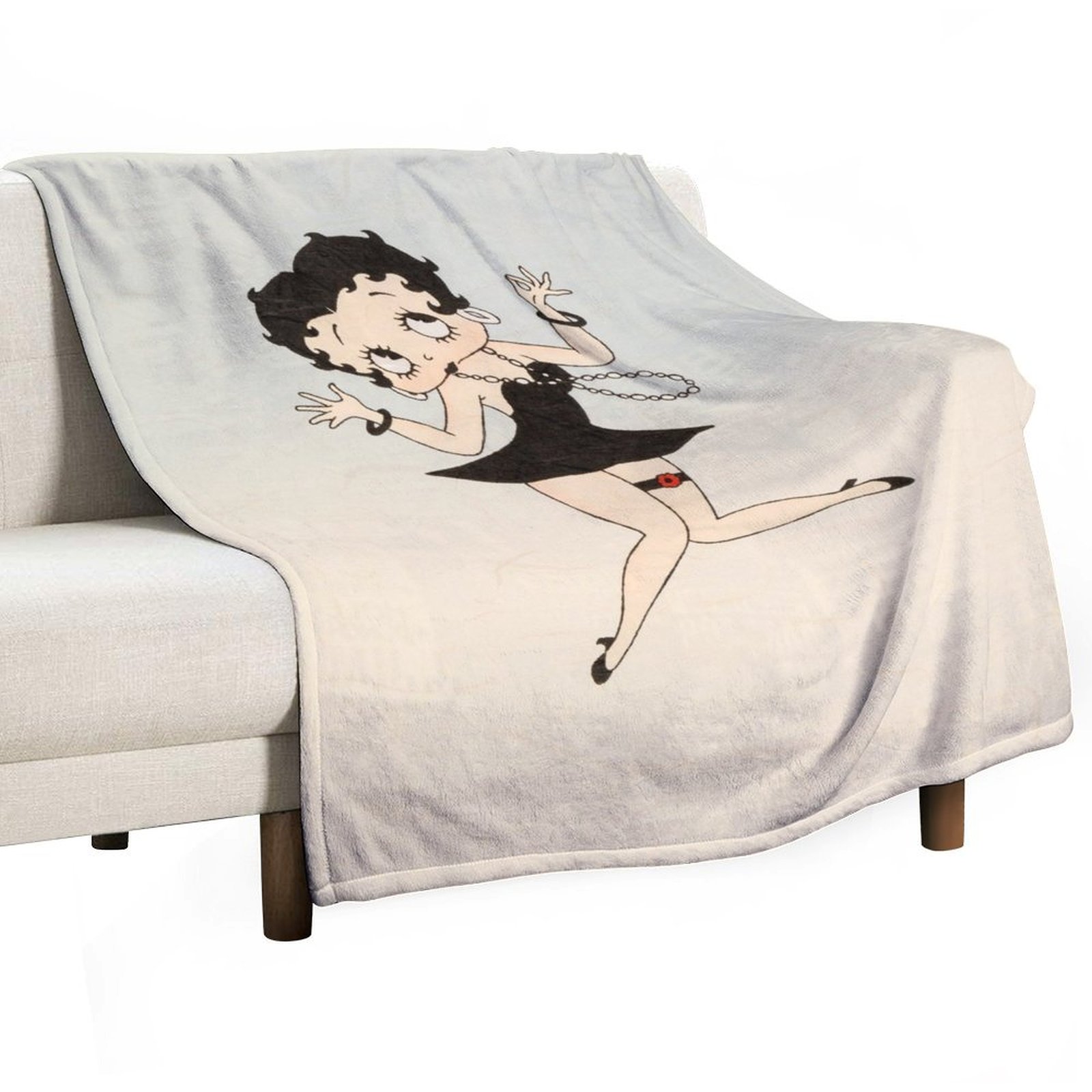 Be_tty Boop Anime Soft Throw Blanket, Durable Manga Flannel Blanket