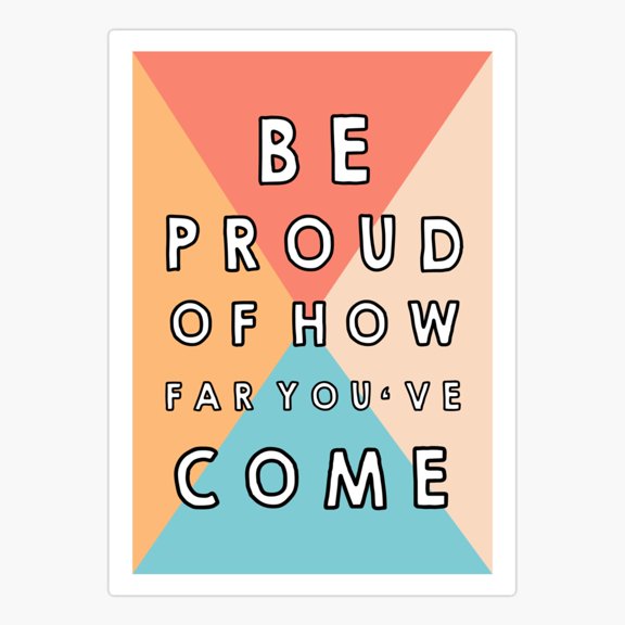 Be ud Message Typography Vinyl Decal Sticker