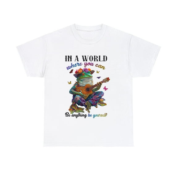 Be yourself Hippie Frog T-Shirt, Hippie Frog Groovy Shirt ID-0221-CSLL