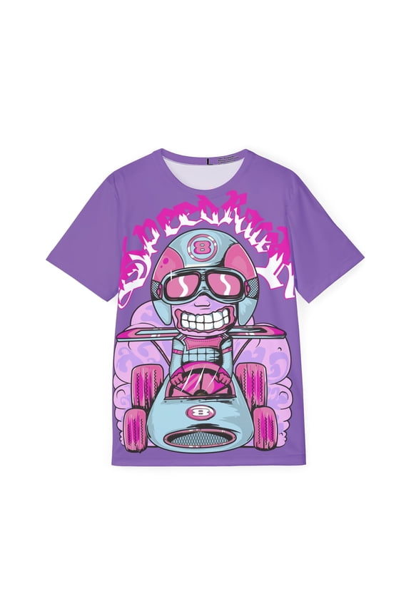 Be19 Fun Graphic T-Shirt, Art Design Poly Shirt, All Over Print Graphic Tee, Funny Print T-Shirt, Funny Cartoon Tee