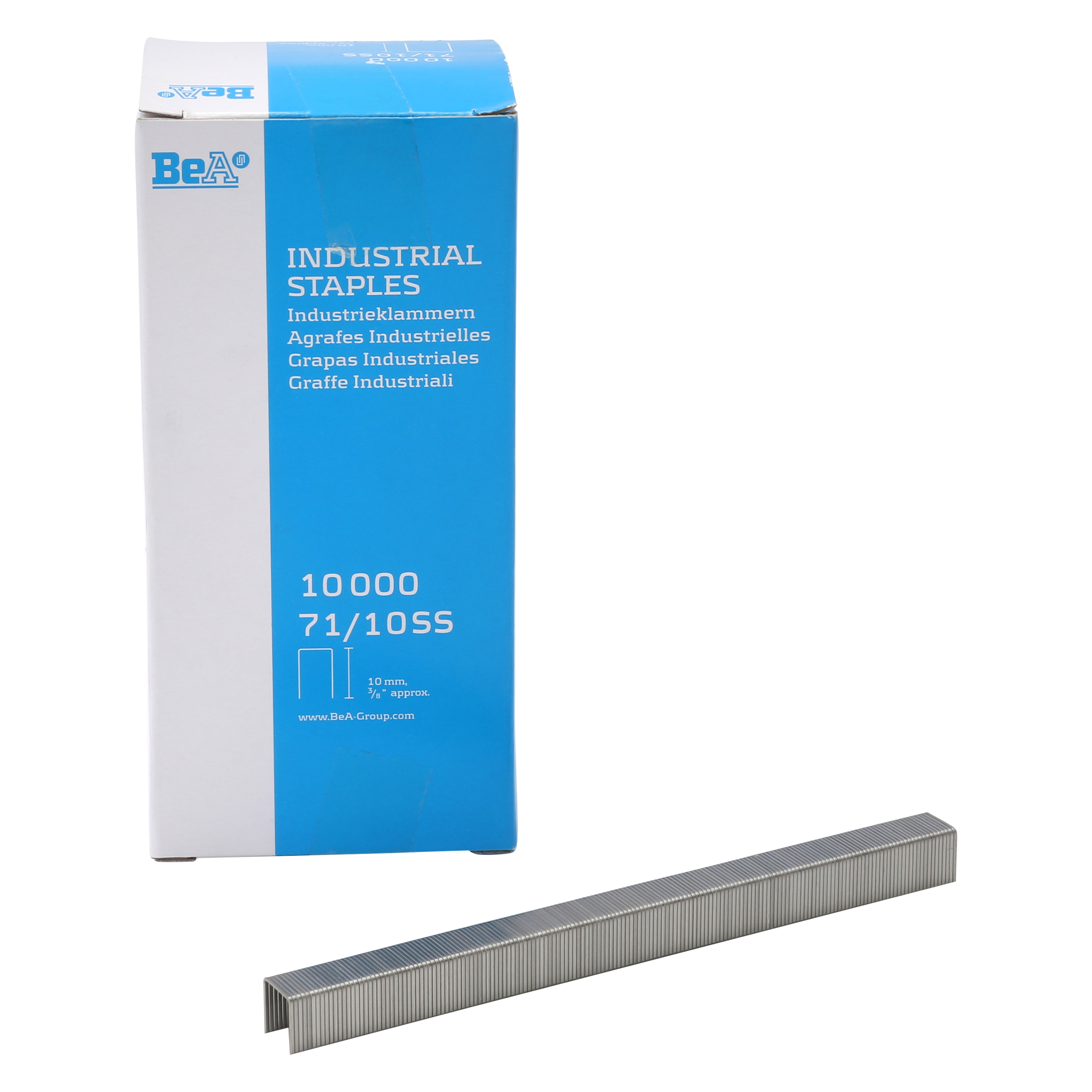 BeA 10004431 Series 71/10SS Stainless Steel Staples 3/8" deep 10,000 per box