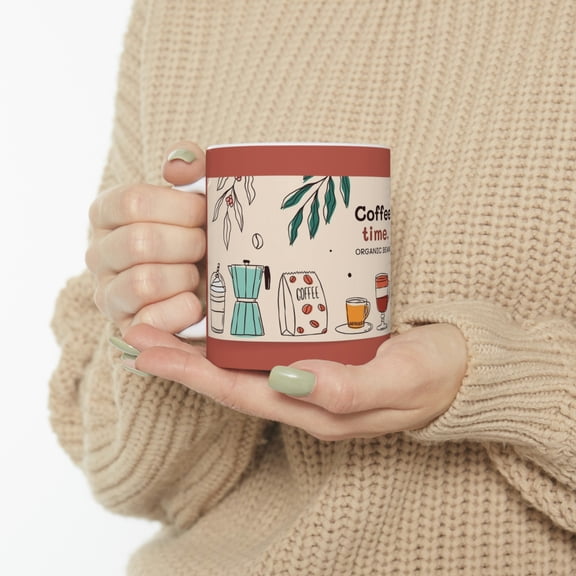 BeABetterHumanStore Best Cool Ceramic Latte Unique Organic Coffee Designer Mugs Tea Cups 11fl oz