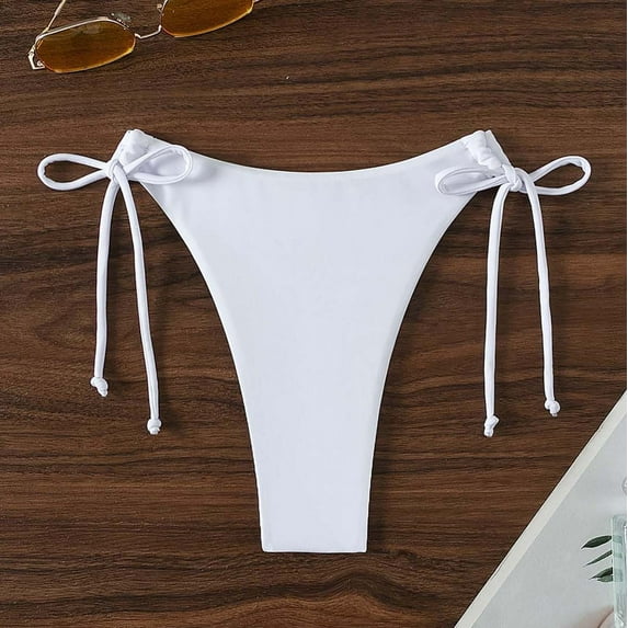 BeAi Bikini Bottoms for Women String Bathing Suit Bottom with Moderate Coverage Low Waist Swim Bottom