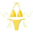 thumbnail image 1 of BeAi Black Swimsuits for Women Bikini Cute Bikinis for Women Coverage Swimwear for Women 2025 2 Piece Modest Tankini Top Scoop Neck Racerback Previous Orders, 1 of 2