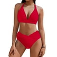 thumbnail image 1 of BeAi Classic Swimsuits for Women Two Piece Womens Bikini Swimsuits Boho Cute Swimwear Cover Ups Beachwear Women Sexy Wrap Tie Back Previous Orders, 1 of 6