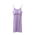 thumbnail image 1 of BeAi Cotton Nightgowns for Women with Built in Bra Sleeveless Night Gown Tank Sleep Shirts Pleated Night Shirts V Neck Chemise, 1 of 2