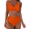 thumbnail image 1 of BeAi Modest Swimsuits for Women Tummy Control High Waisted Bikini Sets for Women Halter Top Cute Swimwear Tops Beach Wear for Women 2025 Vacation Vintage Previous Orders, 1 of 5