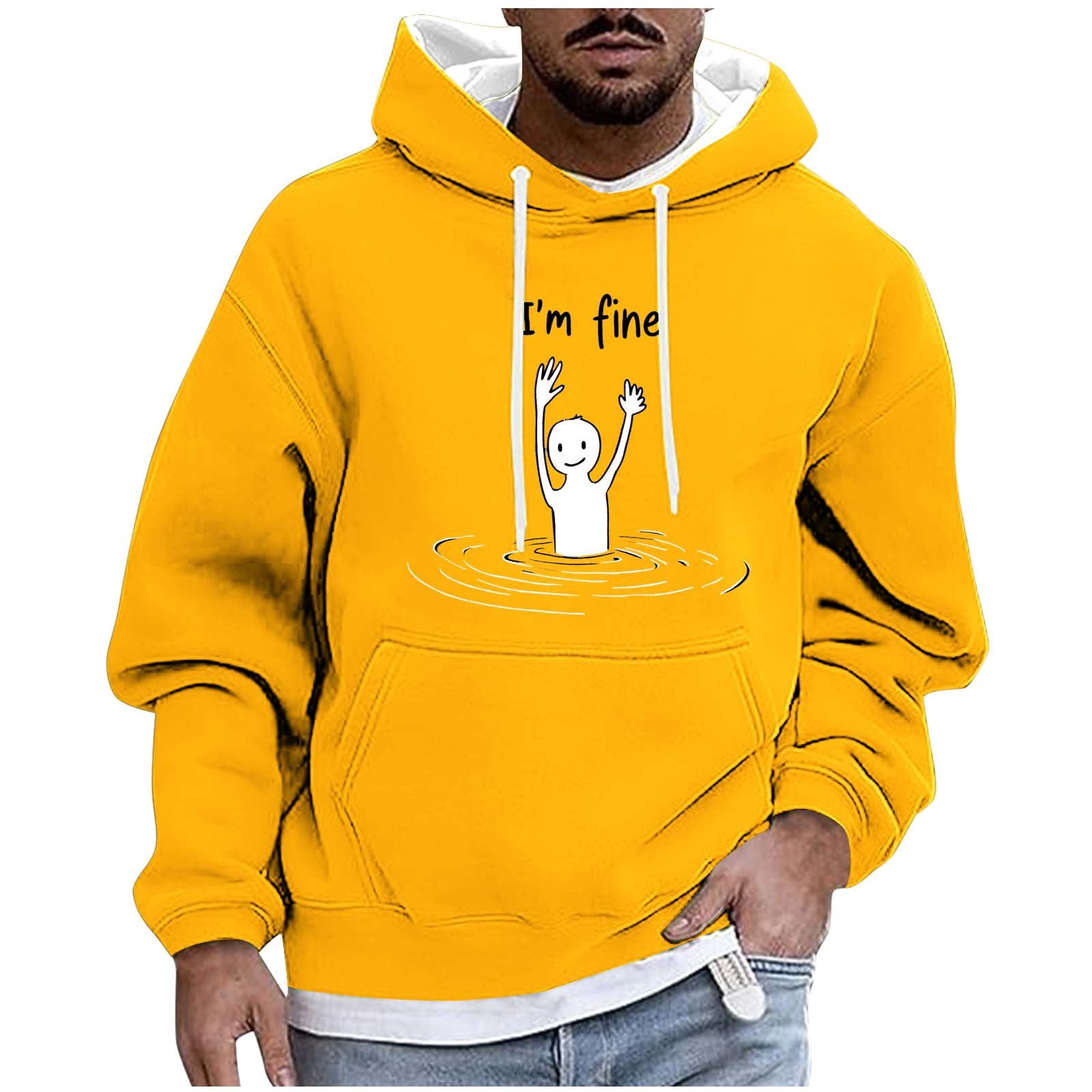 BeAi Previous Orders Mens Sweatshirts No Hood White Hoodie Men Graphic ...