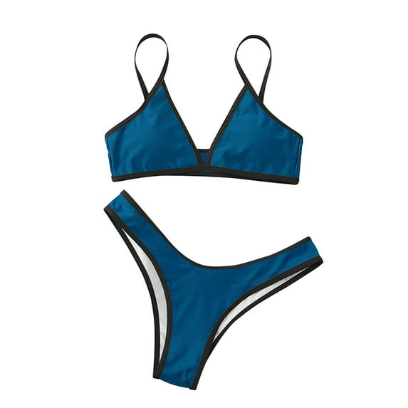 BeAi Sexy 3 Piece Swimsuit for Women Brown Polka Dot Bikini Sets for Women Modest Swimwear for Women Tankini Casual Beachwear Outfits for Women Plus Size Color Block Print Previous Orders