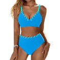 thumbnail image 1 of BeAi Sexy Swimsuit for Women Green Bathing Suit for Women 2 Piece Shorts Sexy Swimwear for Women Sexy 2 Piece Outfits for Women Beachwear Flounce Top Previous Orders, 1 of 5