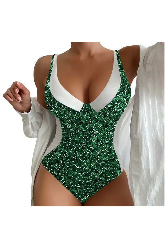 V Neck Swimsuits for Women Bikini Bikini Sets for Women Push Up Plus Size Tan Through Swimwear Women One Piece Beachwear Women 2025 Ruffled V Neck Lace Up Previous Orders