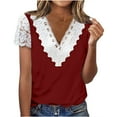 BeAi Women Blouses and Tops Trendy for Work Lace Sleeve Tshirts Shirts