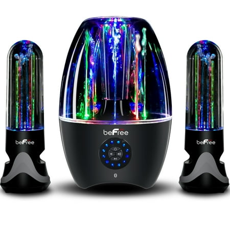 beFree Sound - Powered Wireless Speaker System (Pair) - Black