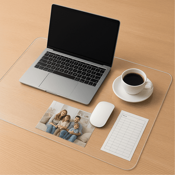 BeGrit Clear Table Protector 90 x 160 cm PVC Table Cloth 1.5mm Thick Waterproof Wipeable Tablecloth Plastic Cover Desk Protector Mat for Office PC Workstation, Dining Tables, and Home Desks