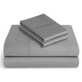 thumbnail image 1 of BeKind Online 24" EXTRA DEEP POCKETS 300-Thread-Count Queen Size Silver Grey Color Organic Sheet Set 4-Piece Pure Cotton, 1 of 7