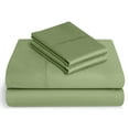 thumbnail image 1 of BeKind Online 300-Thread-Count King Size Sage Color Organic Sheet Set 15" Inch Deep Pockets 4-Piece Pure Cotton, 1 of 7
