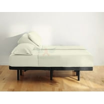 BeKind Online 5-Piece 800 Thread Count Organic Cotton Sateen 15-Inch Deep Pockets Split King Sheet Set - Ivory