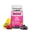 thumbnail image 1 of BeLive PMS Support Gummies Supplement – Helps Relieve PMS Symptoms – Hormonal Balance Mood Swings & Cramps Relief, Bloating Support – with Chaste Tree Extract - Strawberry Lemonade Flavor – 60 Count, 1 of 8