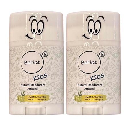 BeNat. 2-Pack. All-Natural Deodorant for Kids.